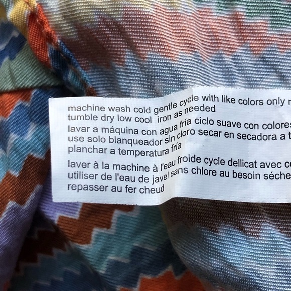 Eloquii Skirt Faux Wrap Boho Geometric Colorful Print Size 16 - Picture 9 of 12